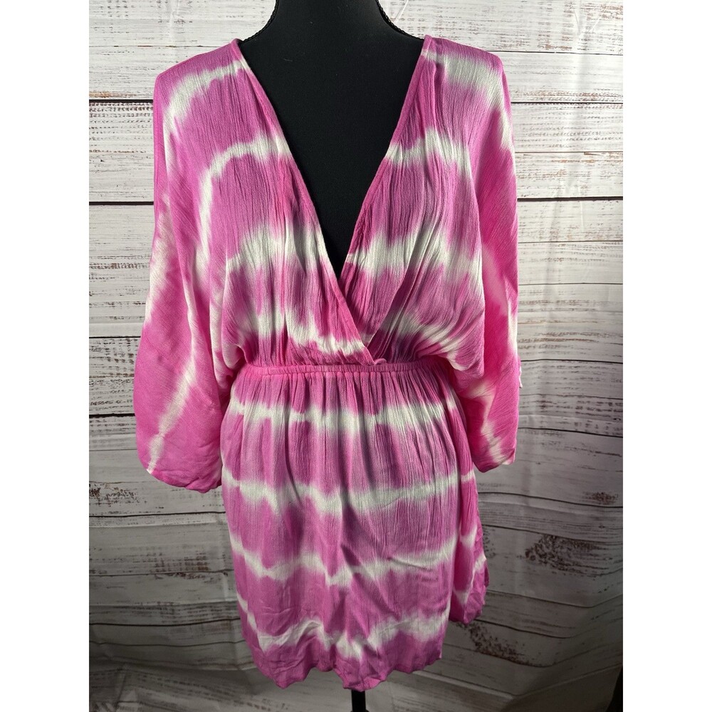 Simply Southern Blouse Women XL Pink Shirt Business Pullover Short Sleeve